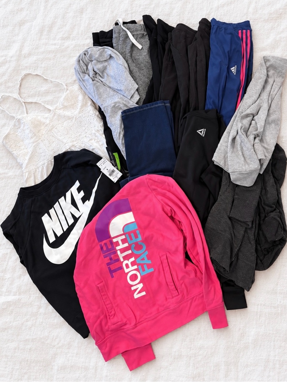 Women’s Activewear Clothing Lot Size Medium Nike North Face Adidas Reebok